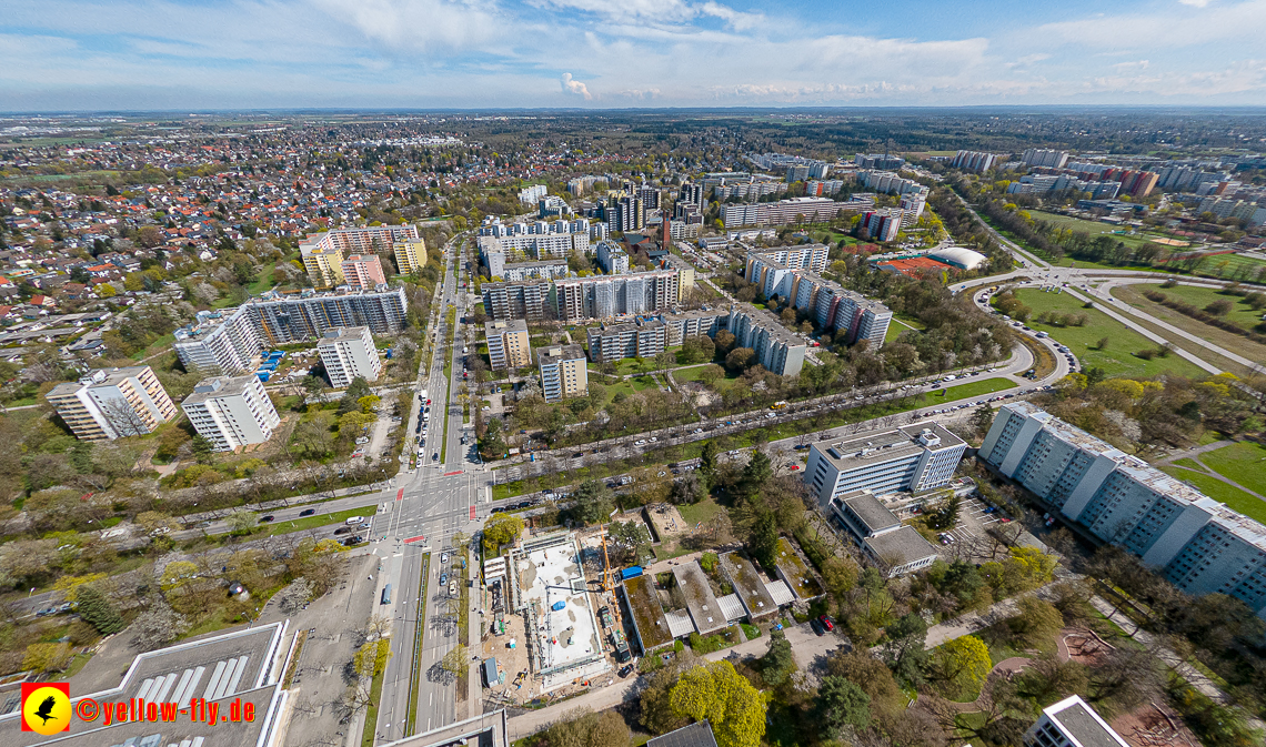 21.04.2023 - Baustelle der Großsanierung Kurt-Eisner-Straße in Neuperlach